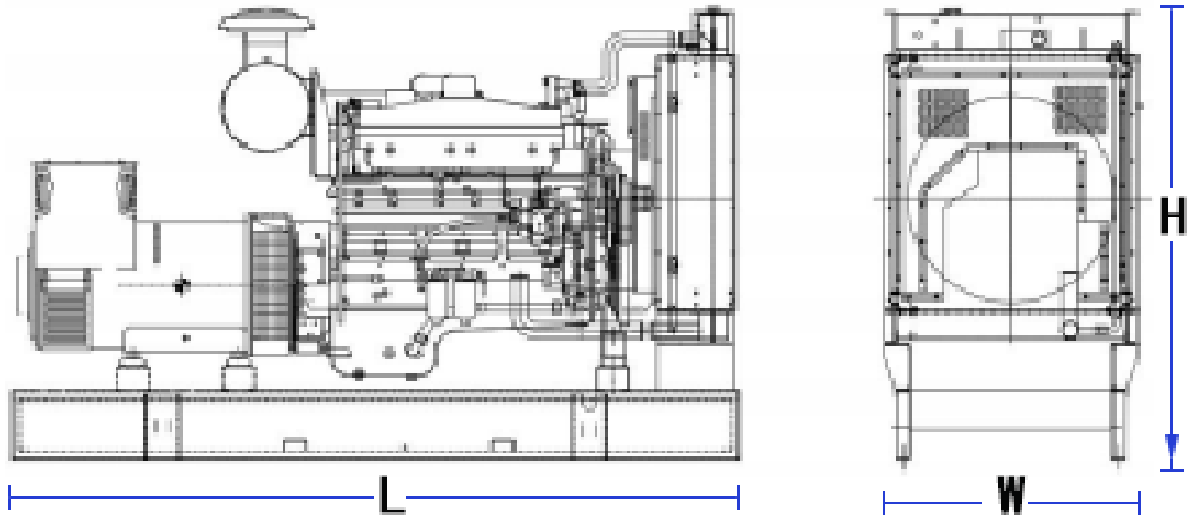 Guangdong Factory Price 1125KVA Open Type 220V/380V With ATS 900KW Cummins Diesel Generator Set