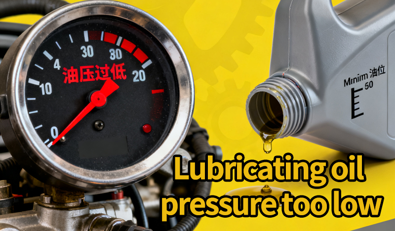 Diesel engine lubricating oil pressure too low