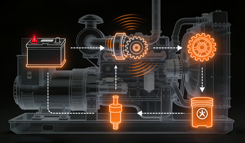 Reasons for diesel generator set not starting and engine not working