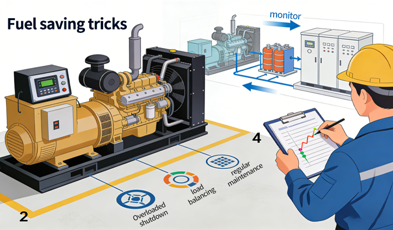 How can diesel generators save more on diesel?